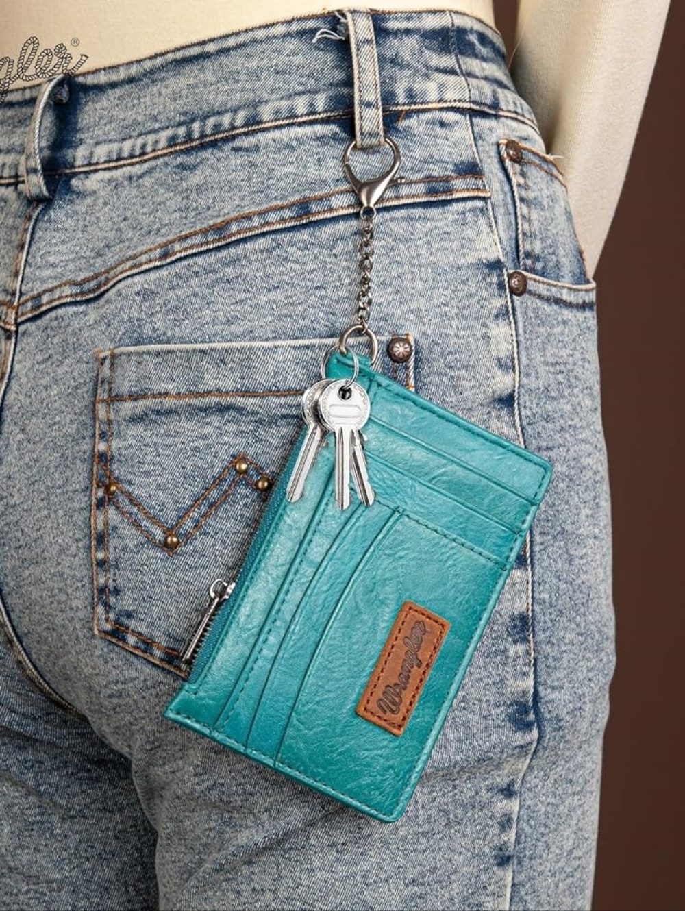 NEW Wrangler Key Card Holder with Wrist Strap - Picture 6 of 6
